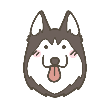 ハスキー犬のフリーアイコン 可愛いフリーアイコン イラストの無料素材サイト フリーペンシル
