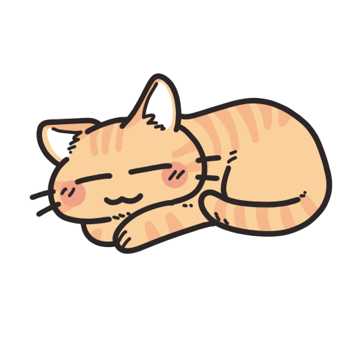眠る猫 可愛いフリーアイコン イラストの無料素材サイト フリーペンシル