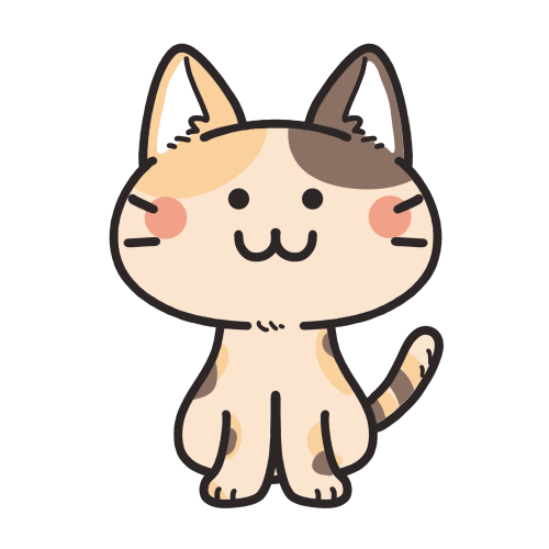 座る猫 可愛いフリーアイコン イラストの無料素材サイト フリーペンシル