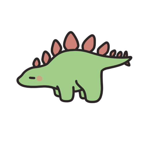 ステゴサウルス 可愛いアイコン イラストの無料素材サイト フリーペンシル
