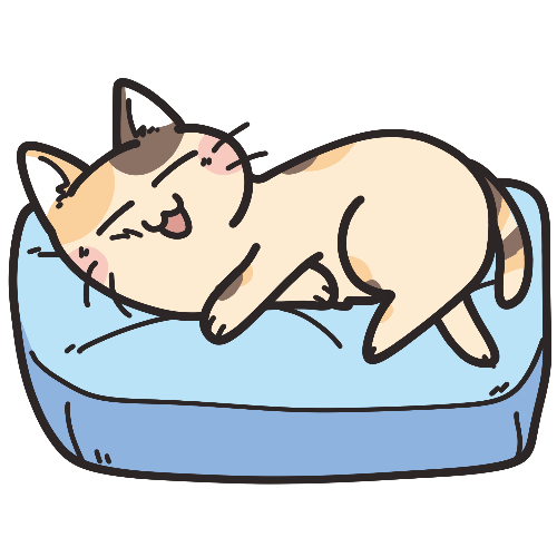 のんびり猫 可愛いフリーアイコン イラストの無料素材サイト フリーペンシル