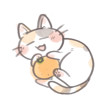 みかんと猫 フリーアイコン かわいいイラストの無料素材サイト フリーペンシル