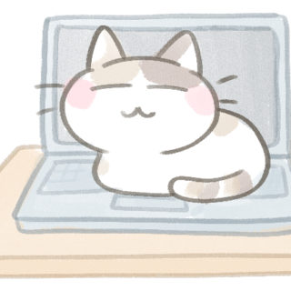 猫が覗く様子 可愛いフリーアイコン イラストの無料素材サイト フリーペンシル