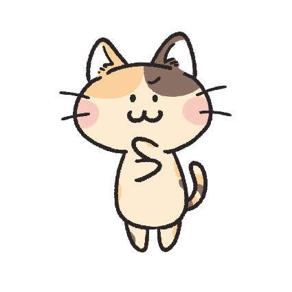 考える猫 フリーアイコン かわいいイラストの無料素材サイト フリーペンシル