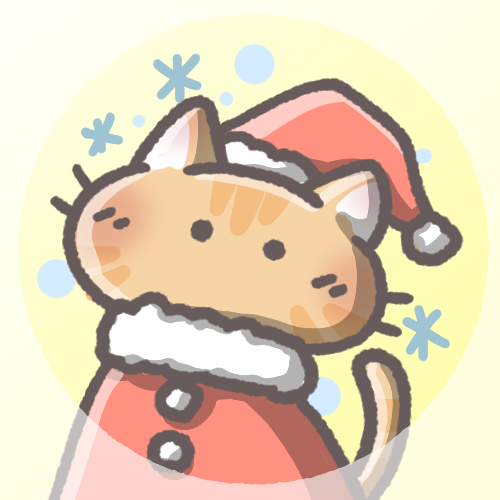 茶トラ猫（クリスマスver）
