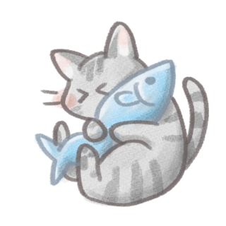 満腹で幸せ顔の猫イラスト - No: 2285482｜無料イラスト・フリー
