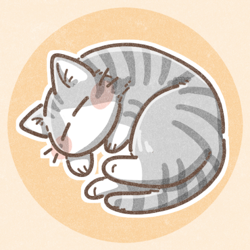 寝ている猫のアイコン 可愛いフリーアイコン イラストの無料素材サイト フリーペンシル