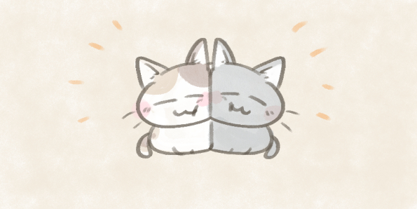 仲良しの猫