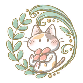 コタツでまったり☆三毛猫さん コタツでまったり猫さん｜かわいいフリーアイコン・イラストの無料素材
