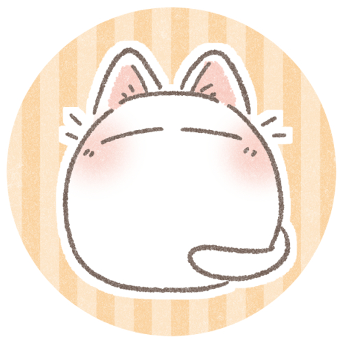 丸っこい白猫のアイコン 可愛いフリーアイコン イラストの無料素材サイト フリーペンシル