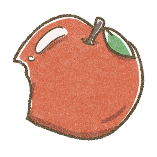 りんごのフリーアイコン