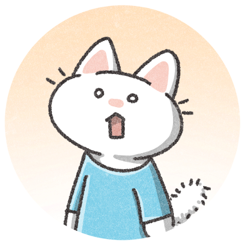驚く猫のアイコン 可愛いフリーアイコン イラストの無料素材サイト フリーペンシル