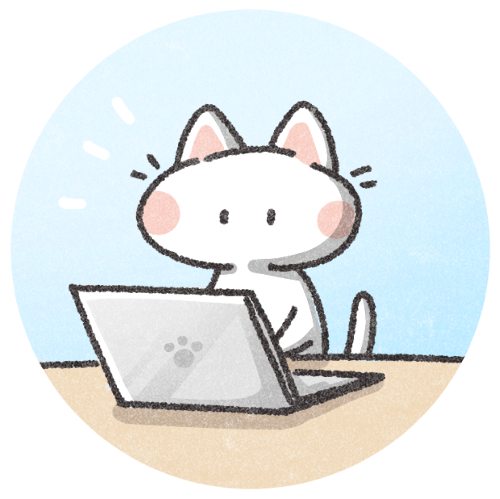 パソコンをする猫のアイコン 可愛いアイコン イラストの無料素材サイト フリーペンシル