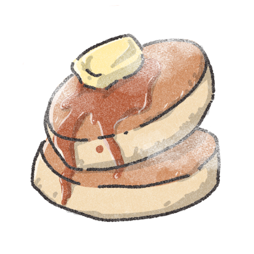 パンケーキのイラスト