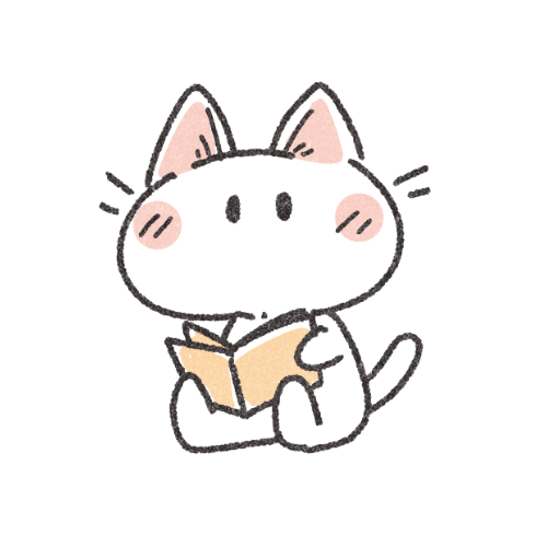 読書をする猫のフリーアイコン 可愛いフリーアイコン イラストの無料素材サイト フリーペンシル