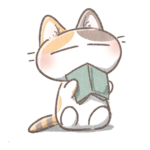 読書をする猫 フリーアイコン かわいいイラストの無料素材サイト フリーペンシル