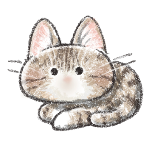 ふわふわキジトラ猫さん 可愛いフリーアイコン イラストの無料素材サイト フリーペンシル