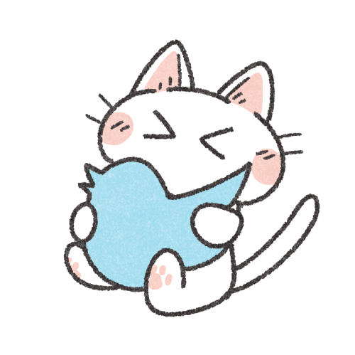青い鳥を捕まえた猫のアイコン 可愛いアイコン イラストの無料素材サイト フリーペンシル