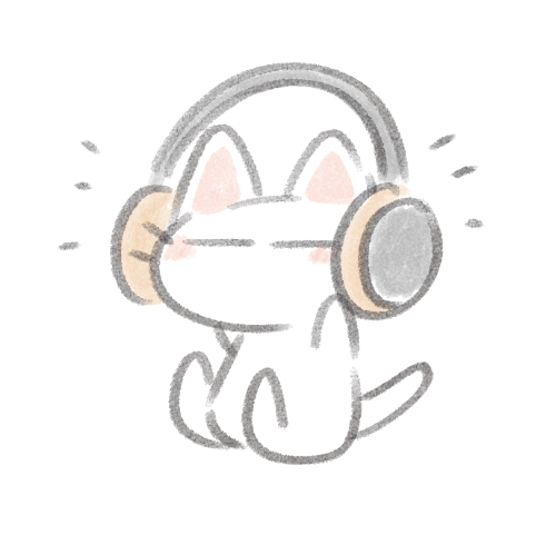 音楽を聴く猫さんのアイコン 可愛いフリーアイコン イラストの無料素材サイト フリーペンシル