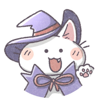 ぴゅーんと飛ぶ白猫さん｜かわいいフリーアイコン・イラストの無料素材