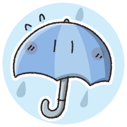 傘さんのフリーアイコン 可愛いフリーアイコン イラストの無料素材サイト フリーペンシル