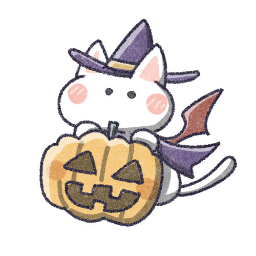 ハロウィン猫のイラスト 可愛いフリーアイコン イラストの無料素材サイト フリーペンシル