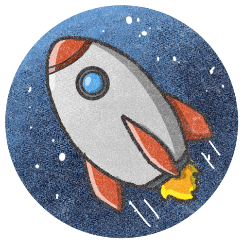 宇宙ロケットのアイコン 可愛いフリーアイコン イラストの無料素材サイト フリーペンシル