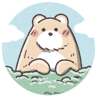 のんびりクマさん｜かわいいフリーアイコン・イラストの無料素材サイト
