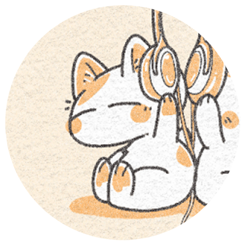 音楽を聴く猫さん 左 可愛いフリーアイコン イラストの無料素材サイト フリーペンシル