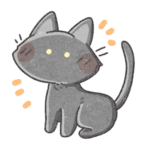 黒猫さんのフリーアイコン