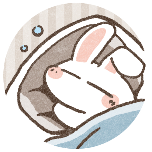 眠るウサギさんのアイコン 可愛いフリーアイコン イラストの無料素材サイト フリーペンシル