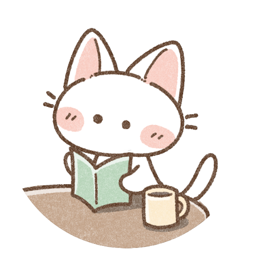 本を読む猫さん 可愛いフリーアイコン イラストの無料素材サイト フリーペンシル