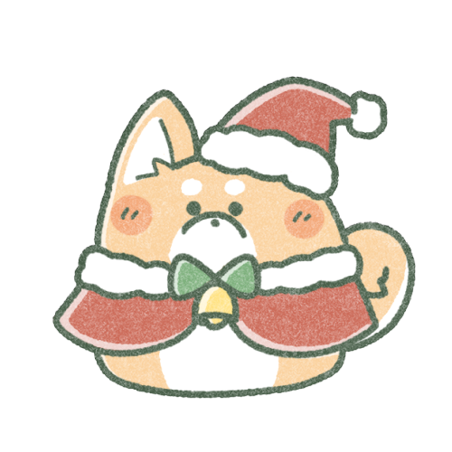 クリスマス柴犬さん 可愛いフリーアイコン イラストの無料素材サイト フリーペンシル