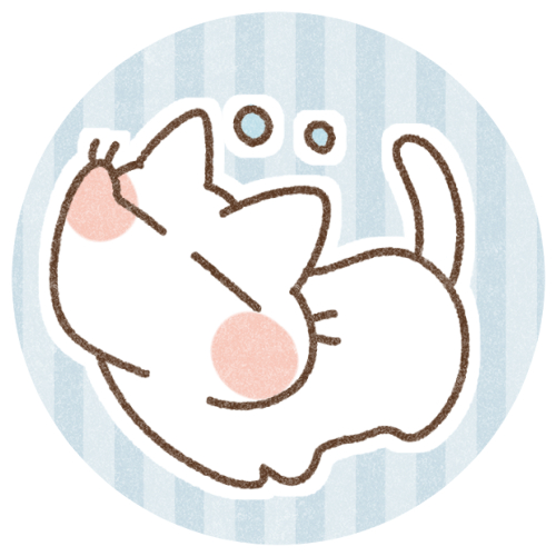 眠っている白猫さん 可愛いフリーアイコン イラストの無料素材サイト フリーペンシル