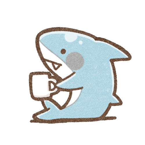 のんびりサメさんのアイコン 可愛いフリーアイコン イラストの無料素材サイト フリーペンシル