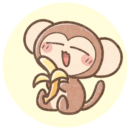 バナナとお猿のアイコン