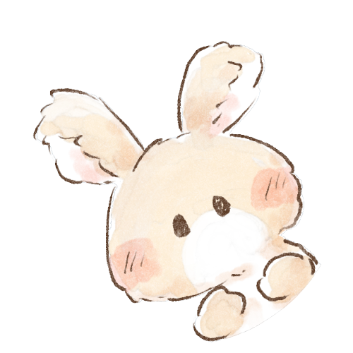 ふわふわなウサギさんのイラスト 可愛いフリーアイコン イラストの無料素材サイト フリーペンシル