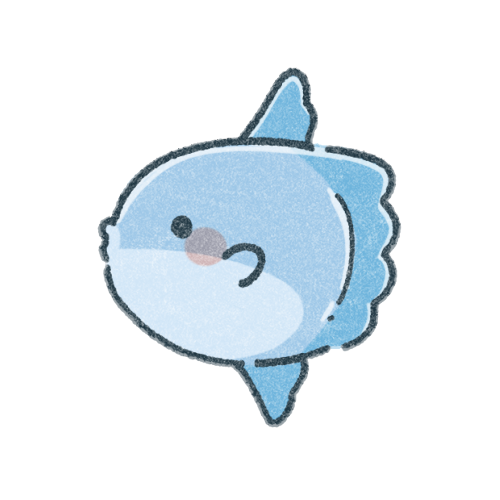 かわいいマンボウのイラスト 可愛いフリーアイコン イラストの無料素材サイト フリーペンシル