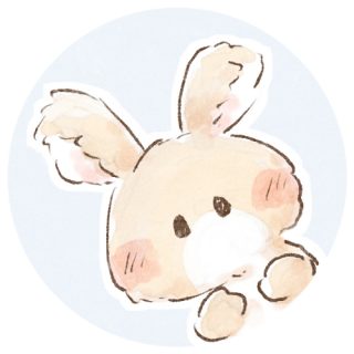 かわいいウサギページ ふわふわなウサギさんのイラスト｜かわいいフリーアイコン