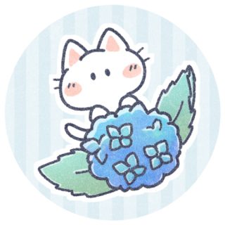 月子さま専用ページ（他の方は猫のアイコンから） 月と猫さんのイラスト｜かわいいフリーアイコン・イラストの無料