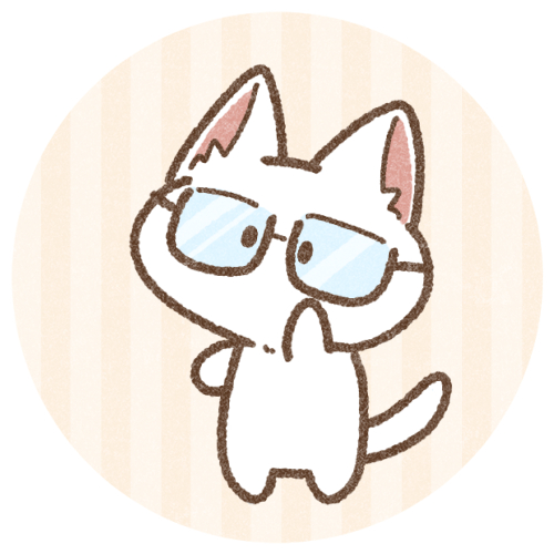 メガネ猫さんのアイコン 可愛いフリーアイコン イラストの無料素材サイト フリーペンシル