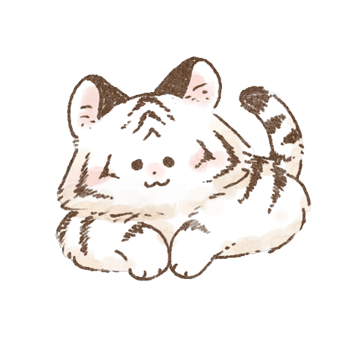 ホワイトタイガーのイラスト 可愛いフリーアイコン イラストの無料素材サイト フリーペンシル