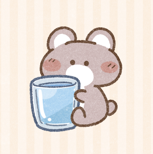 飲み物とくまさん 可愛いフリーアイコン イラストの無料素材サイト フリーペンシル