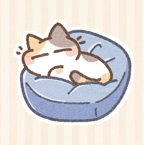 クッション猫さん 可愛いフリーアイコン イラストの無料素材サイト フリーペンシル