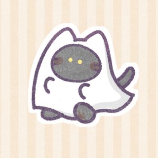仮装した黒猫さん｜かわいいフリーアイコン・イラストの無料素材サイト