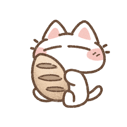 ネコとパンのイラスト 可愛いフリーアイコン イラストの無料素材サイト フリーペンシル