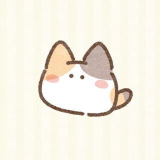 ゆるい三毛猫さんのイラスト｜かわいいフリーアイコン・イラストの無料