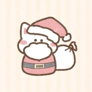 片耳】クリスマスクッキーイヤリング：猫サンタ | Pain＊Eponine
