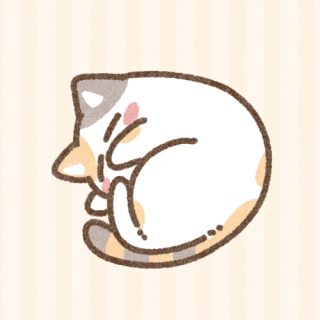 満腹で幸せ顔の猫イラスト - No: 2285482｜無料イラスト・フリー