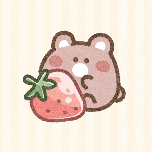 苺とくまさん｜かわいいフリーアイコン・イラストの無料素材サイト 